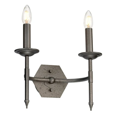 Abbildung von Elstead Lighting CROWN2 Wandleuchte Crown 2xE14 H:28,9 B:31,8
