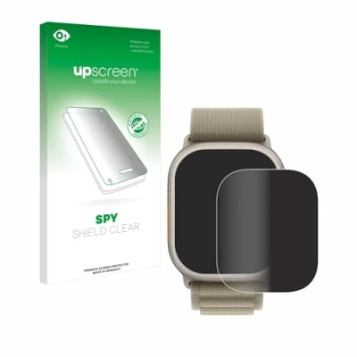 Abbildung von upscreen Anti Spy Blickschutzfolie für Apple Watch Ultra 2 (49 mm) Privacy Screen Displayschutz Folie [Sichtschutz, Blaulichtfilter]