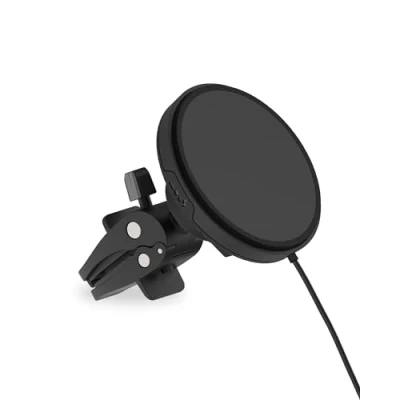 Abbildung von Mous MagSafe kompatible kabellose Lüftungshalterung, kompatibles Autoladegerät Kompatibel mit iPhone 15/14/13/12 Serien Telefonen