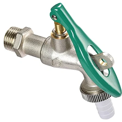 Abbildung von Cornat Kugelauslaufhahn 20,95 mm (1/2 Zoll) AG Mit Schlauchanschluss Abschließbar Aus Messing Ideal als Außenzapfstelle / Zapfhahn für Waschmaschine Wasserhahn Absperrhahn T300807