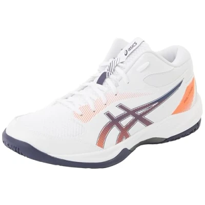 Abbildung von Asics Geltask MT 4 Handballschuh, Herren, Größe: 45, White/indigo fog Lederimitat/textil