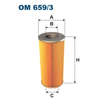 Abbildung von FILTRON OM 659/3 Ölfilter Filtereinsatz