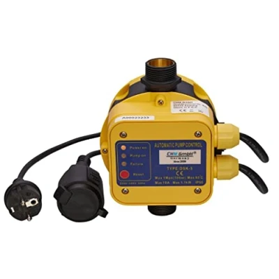 Abbildung von CHM GmbH® Automatischer Druckschalter DSK 5 für Gartenpumpe max. 1,1 Kw mit Trocklaufschutz, Druckwächter, Pumpensteuerung