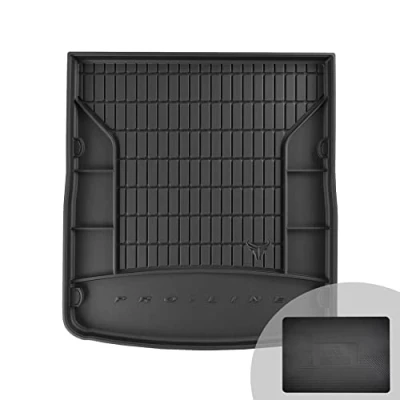 Abbildung von FROGUM ProLine 3D Gummimatte Exklusive Auto Kofferraummatte Kofferraumwanne für Audi A6 C7 2011 2018 Bequemer Organiser Die höchsten Kanten