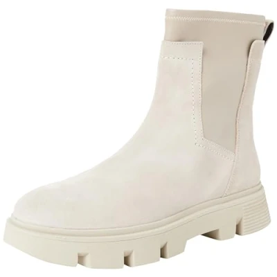 Abbildung von Geox D Vilde Plateaustiefelette, Damen, Größe: 38, Sand Schuhe