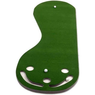 Abbildung von PUTT A BOUT Par Three Golf Putting Mat, Grün, 3 x9 Feet