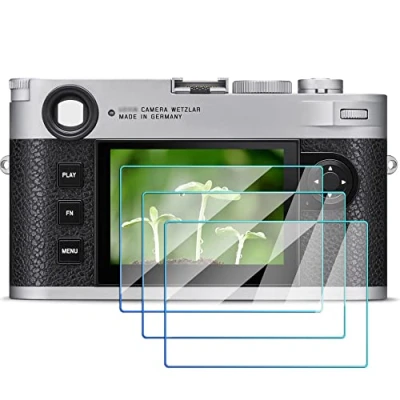 Abbildung von Displayschutzfolie kompatibel mit Leica M11 Kamera (3 Stück), FANZR 0,3 mm 9H Härte gehärtetes Glas