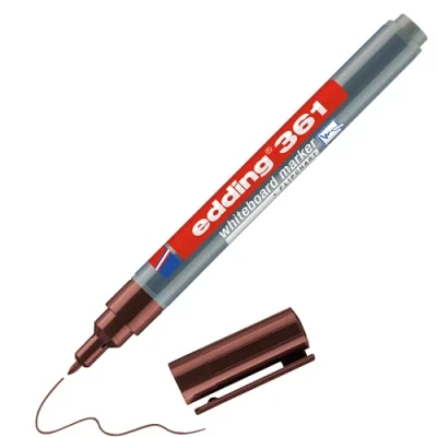 Abbildung von 10 x edding Whiteboardmarker 361 nachfüllbar 1mm braun
