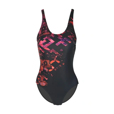 Abbildung von BECO the world of aquasports Badeanzug, Damen, Größe: 42, Schwarz pink