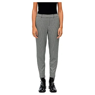 Abbildung von Object Objlisa SLIM AOP NOOS Stoffhose, Damen, Größe: 38, Black/white