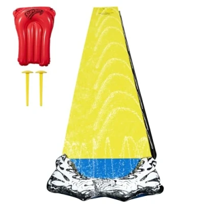 Abbildung von Wham O Slip N Slide Wave Rider 548.64cm mit Boogie, Sommer Outdoor Spielzeug für Kinder von 5 12 Jahren, perfekt Rasenpartys