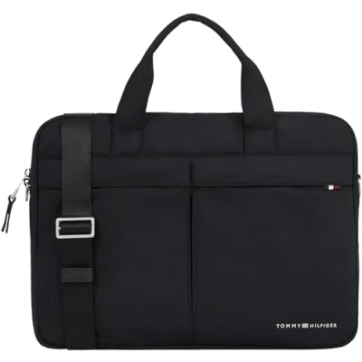 Abbildung von Tommy Hilfiger Signature Computer BAG Notebooktasche, Herren, Größe: One Size, Black