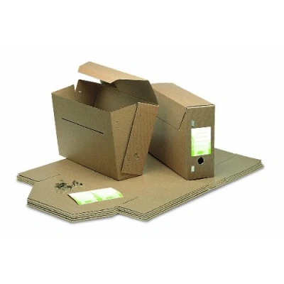 Abbildung von Jalema 2303700 Gemeinde Archivbox Folio mit Klammern und Labels, 50er Packung