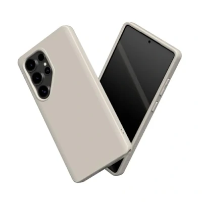 Abbildung von RhinoShield Case kompatibel mit [Galaxy S25 Ultra] SolidSuit Stoßdämpfende &amp; schlanke Schutzhülle Premium Finish 3.5 Meter Fallschutz Sandbeige