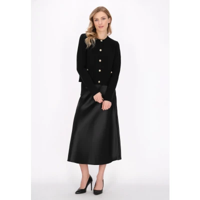 Abbildung von Strickjacke DREIMASTER XL/XXL / Schwarz 80% Viskose 20% Wolle