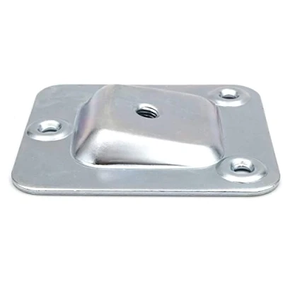 Abbildung von Design61 4er Set Montageplatte Schräg 10 Neigung M8 Gewinde für Sofa Tischbeine Stuhlbeine Möbelbeine Befestigung Platten Sofabeine Adapter
