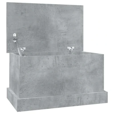 Abbildung von vidaXL Aufbewahrungsbox Truhe Betongrau 50x30x28 cm Holzwerkstoff (1 St)