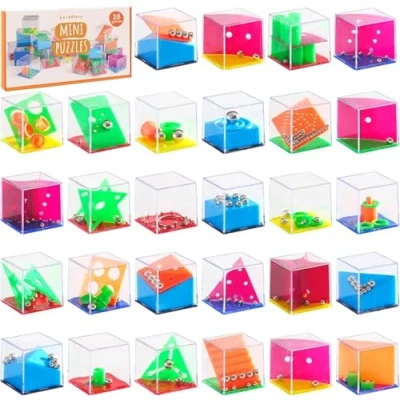 Abbildung von THE TWIDDLERS 28 Geduldsspiele für Kinder, Knobelspiel Mini Spiele Kinder &amp; Erwachsene Hochzeiten Kindergeburtstag Mitgebsel, Adventskalender, Mitbringsel, Gastgeschenke, Minispiele Give Aways