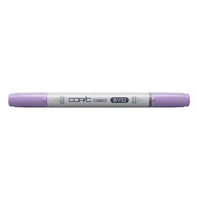 Abbildung von COPIC Ciao Marker Typ BV 02, Prune, vielseitiger Layoutmarker, mit einer mittelbreiten und Brush Spitze