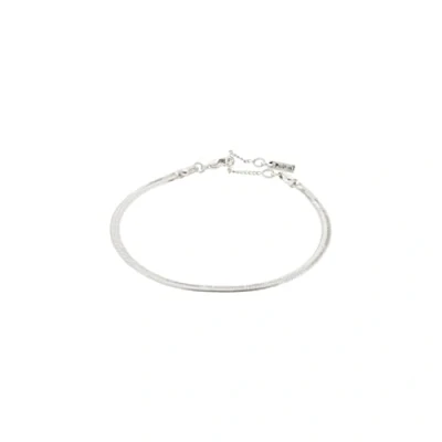 Abbildung von Pilgrim JOANNA Schlangenketten Armband, flach, versilbert
