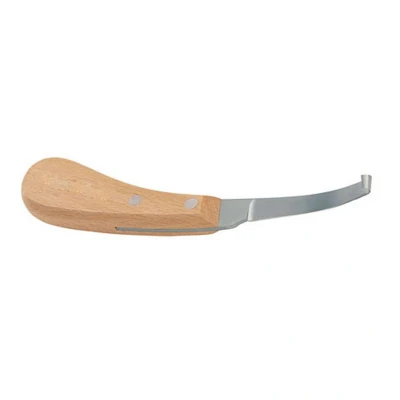 Abbildung von Kerbl Hufmesser Profi Rechts Schmal Holz und Metall