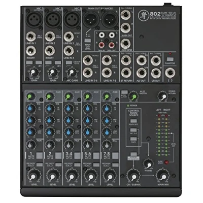 Abbildung von Mackie 802VLZ4 analoges 8 Kanal Kompaktmischpult mit legendären Onyx Mikrofonvorverstärkern