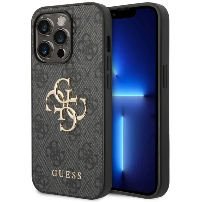 Abbildung von Apple iPhone 14 Pro Max Hülle Kunststoff Guess Hard Case/Backcover Handyhülle Grau