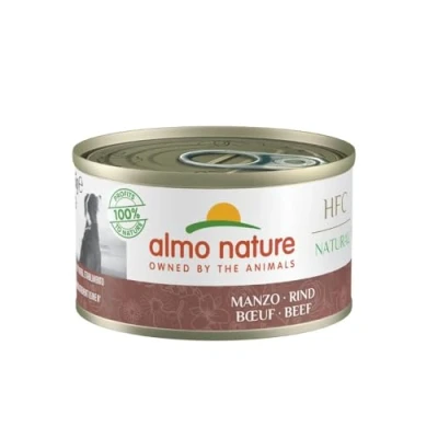 Abbildung von almo nature HFC Natural Nassnahrung für Hunde mit Rind ursprünglich Lebensmittelqualität und Werden jetzt Hundenahrung erwendet.