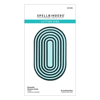 Abbildung von Spellbinders Essential Modern Ovals Stanzschablonen aus der Sealed for Summer Kollektion, Metall, 1 Stück