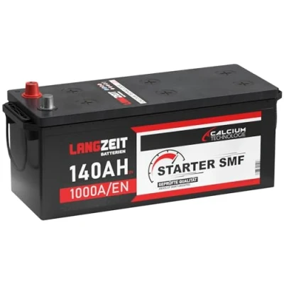 Abbildung von Langzeit LKW Batterie 12V 140Ah 1000A/EN SMF verschlossen Starterbatterie Schlepper Traktor statt 120ah 125Ah 135Ah