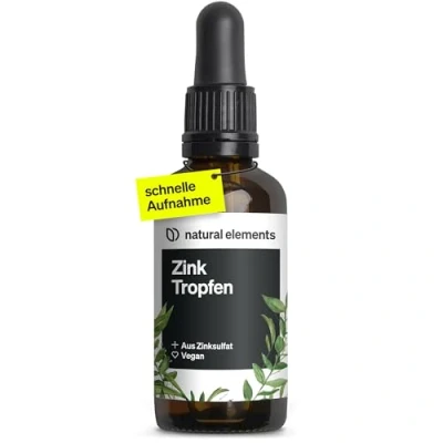 Abbildung von Zink Tropfen 100ml 15mg pro Tagesdosis Premium: Ionisches (Zink Sulfat) Ohne Alkohol, laborgeprüft, 100% vegan &amp; in Deutschland produziert 100 ml