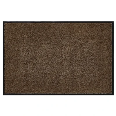 Abbildung von andiamo Premium Fußmatte Wash &amp; Clean langlebige Schmutzfangmatte Hauseingang als innen oder Fußabtreter im überdachten Außenbereich saugstarker Fußabstreifer 90 x 150 cm Braun