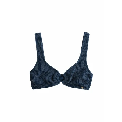 Abbildung von Next Regular FIT Bikinitop, Damen, Größe: 40, Navy metallic sparkle