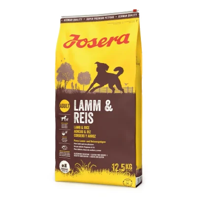 Abbildung von JOSERA Lamm &amp; Reis (1 x 12,5 kg) Adult Premium Trockenfutter für ausgewachsene Hunde als einzige tierische Proteinquelle besonders gut verträglich weizenfrei 1er Pack