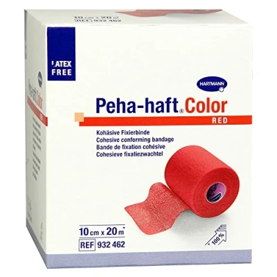 Abbildung von Peha Haft Color Fixierbinde latexf.10 cmx20 m rot