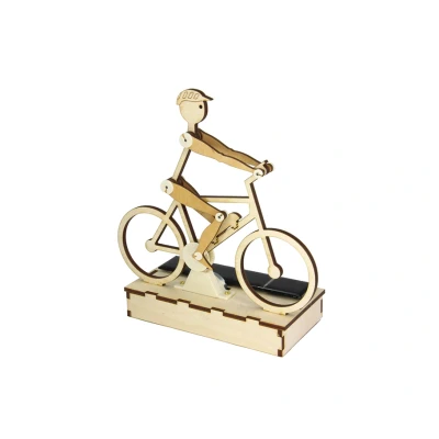 Abbildung von SOL EXPERT group Modellbausatz Solar Radler / E Biker, Holzbausatz zum Selberbauen