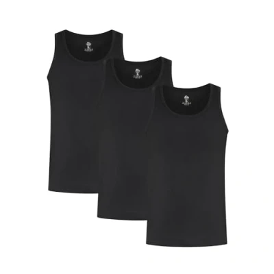 Abbildung von Smilodox 3ER PACK Unterhemd/shirt, Herren, Größe: Small, Schwarz