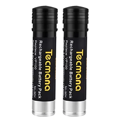 Abbildung von 2X Tecmana 3.6V 3500mAh Ersatzakku für Black+Decker Versapak VP100 VP130 VP100C VP105 VP105C VP110 VP110C VP143