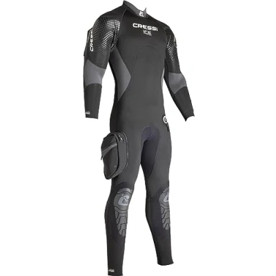 Abbildung von Cressi Herren Halbtrockenanzug Ice, Schwarz/Grau, XXXL/7