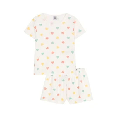 Abbildung von Petit Bateau Bristola Set Nachtwäsche für Kinder, Größe: 128, Marshmallow/multico
