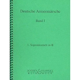 Abbildung von Deutsche Armeemärsche: Parademärsche für Fußtruppen. Band 1. Blasorchester. Trompete in B I.