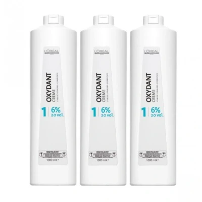 Abbildung von Loreal 6% Oxydant Creme 3 x 1000 ml H2O2 LP Peroxid 20 Vol. Oxidationscreme