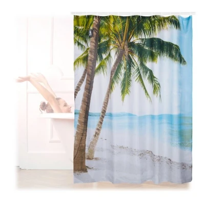 Abbildung von relaxdays Duschvorhang Strand 180 x cm Breite