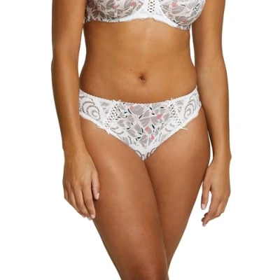 Abbildung von SANS COMPLEXE, Slip Model Amélie Druck mit Grafikspitze im hinteren Bereich einen sehr trendigen für Frauen, Tulips Print Ethera, 48 50