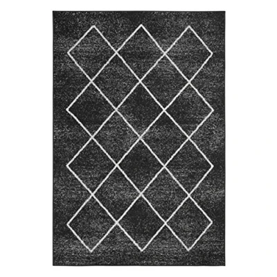 Abbildung von Webteppich Bolonia Ornament Muster Läufer modern Polypropylen Öko Tex 100 Teppich in anthrazit, 160 cm x 235