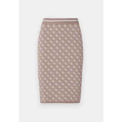 Abbildung von Guess LISE Skirt Bleistiftrock, Damen, Größe: XS, Wet sand/cream