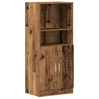 Abbildung von vidaXL Küchenschrank Altholz Optik 57x41,5x131,5 cm Holzwerkstoff