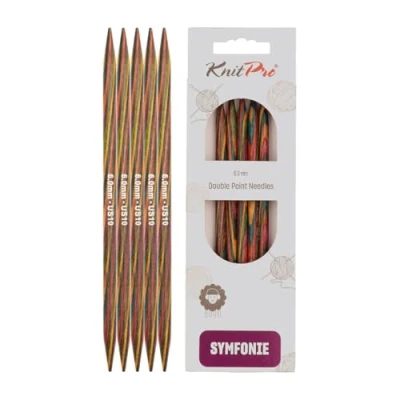 Abbildung von KnitPro K20144 Sockennadeln, Holz, Mehrfarbig, 6 mm
