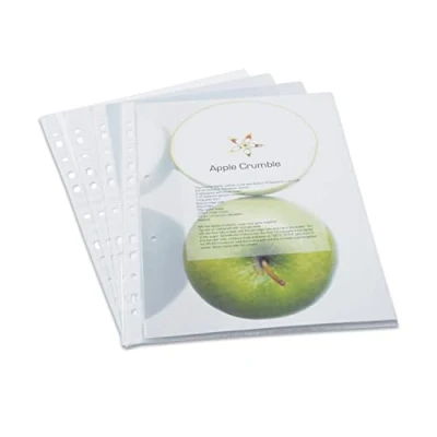 Abbildung von Rapesco 1104 ECO Klarsichthüllen, A4, Transparent, 100 Stück