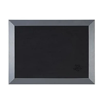 Abbildung von Bi Office FB04361002 Kamashi Notiztafel, MDF Rahmen Softtouch Oberfläche Schaum, 60 x 45 cm großer, mm dicker, anthrazit